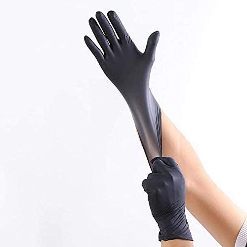 Falcon Nitrile Gloves - Black Powder Free (Small) - 100 Pieces Falcon