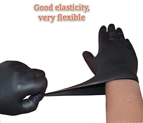Falcon Nitrile Gloves - Black Powder Free (Small) - 100 Pieces Falcon