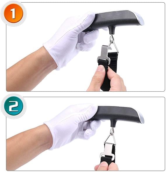 INFLUX Digital Travel Luggage Scale, Max Weight 50kg Luggage, Travel Gear for Accurate Baggage Weight Measurement, Portable Suitcase Scale, Digital Weighing Scale for Luggage Travel Essentials Visit the INFLUX Store