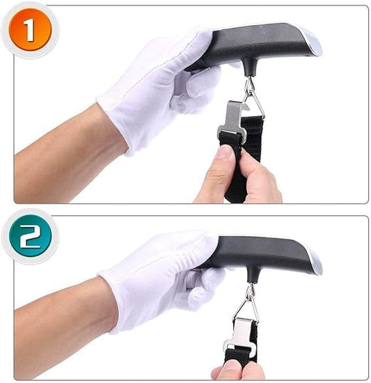 INFLUX Digital Travel Luggage Scale, Max Weight 50kg Luggage, Travel Gear for Accurate Baggage Weight Measurement, Portable Suitcase Scale, Digital Weighing Scale for Luggage Travel Essentials Visit the INFLUX Store