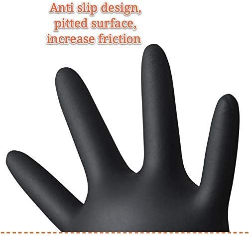 Falcon Nitrile Gloves - Black Powder Free (Small) - 100 Pieces Falcon