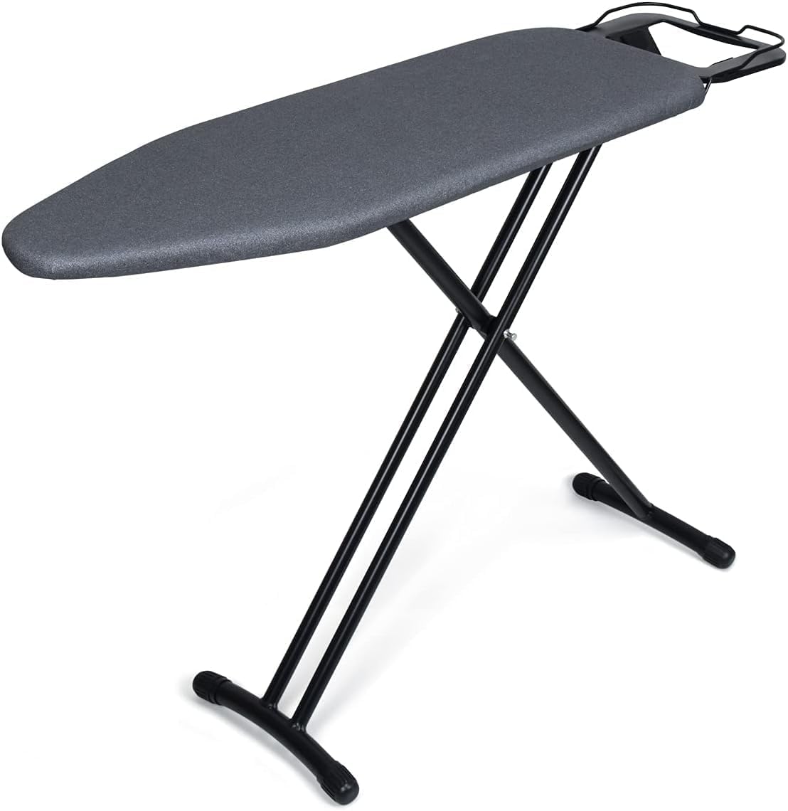 INFLUX 43"x13" Large Foldable Ironing Board with Adjustable Steam Iron Stand and Durable Heat-Resistant Cover–Perfect for Compact Storage, and Efficient Ironing