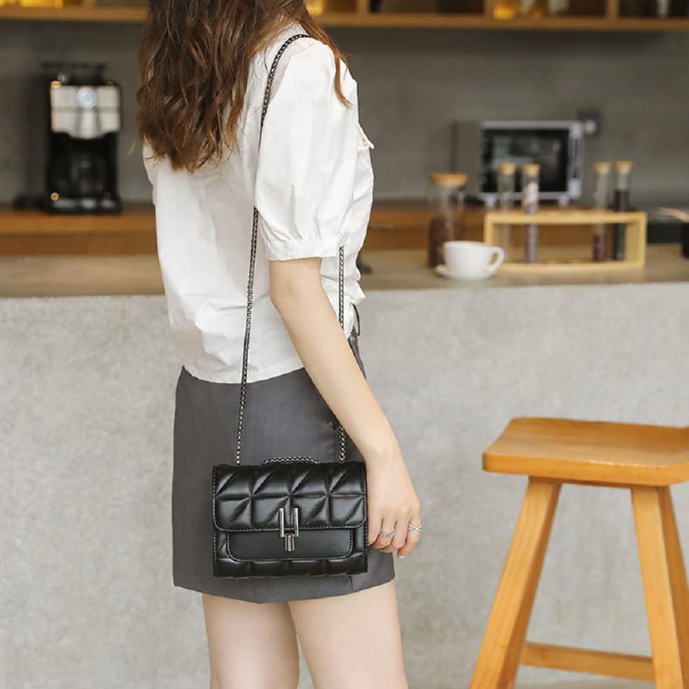 LCHYG Crossbody Bags for Women Black PU Leather Shoulder Bag, Cellphone Bags Wallet Purse and Handbags Card Holder for Women LCHYG