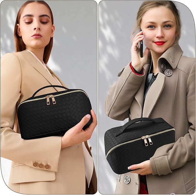 INFLUX Black Makeup Organizer Bag for Women – Travel Bag and Luggage Bag for Toiletries, Skincare, and Cosmetics –Perfect Storage Organizer and Travel Essential Gift Visit the INFLUX Store
