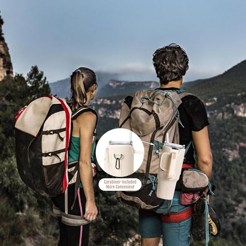 Beynant Water Bottle Holder With Strap for Stanley 40 oz Tumbler With Handle, With Cell Phone Pocket and Adjustable Shoulder Strap Tumbler Accessories for Stanley - Water Bottle Sleeve For Outdoors