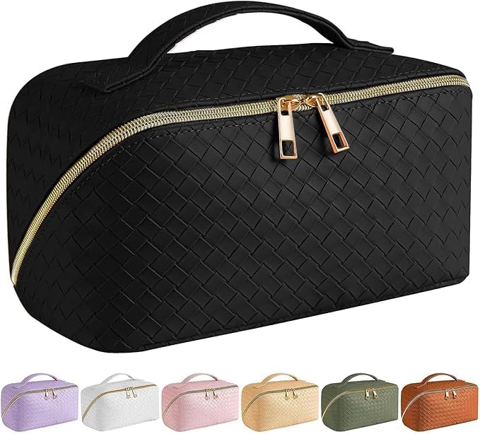 INFLUX Black Makeup Organizer Bag for Women – Travel Bag and Luggage Bag for Toiletries, Skincare, and Cosmetics –Perfect Storage Organizer and Travel Essential Gift Visit the INFLUX Store
