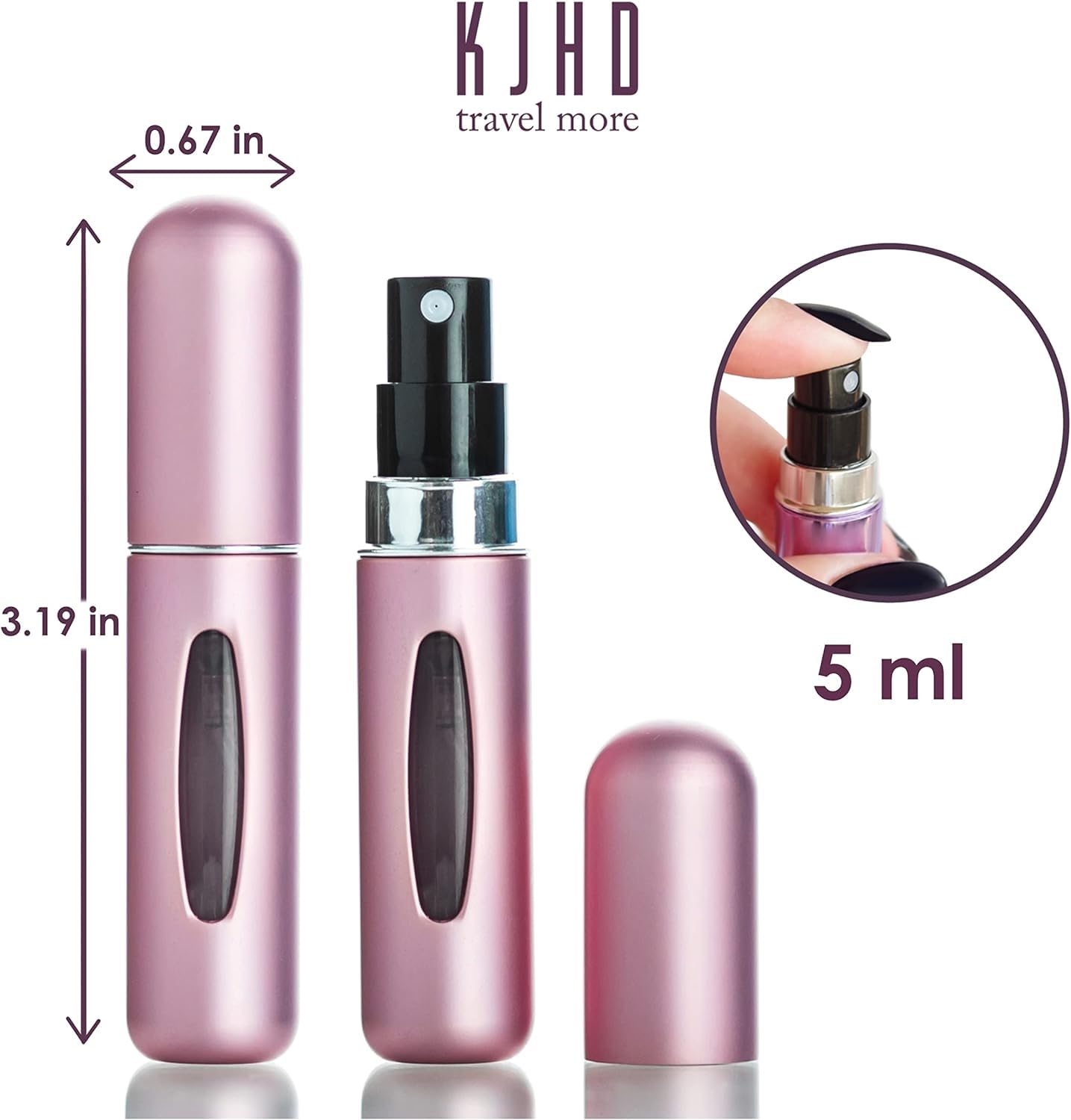 INFLUX Set of 5 Perfume Refillable bottle for perfumes and fragrances, Portable Spray Bottle Set, 5ml Atomizer Perfume Bottle, Travel essential Must and for Outgoing Visit the INFLUX Store