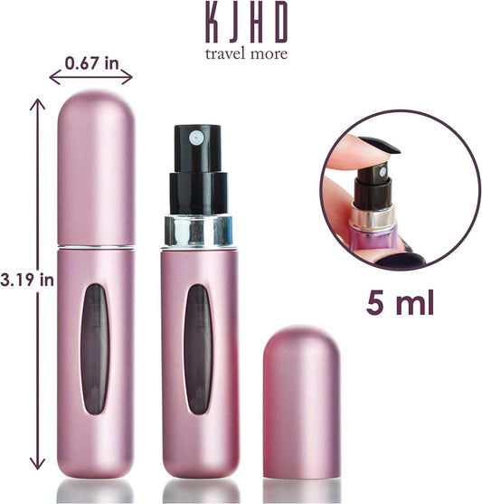 INFLUX Set of 5 Perfume Refillable bottle for perfumes and fragrances, Portable Spray Bottle Set, 5ml Atomizer Perfume Bottle, Travel essential Must and for Outgoing Visit the INFLUX Store