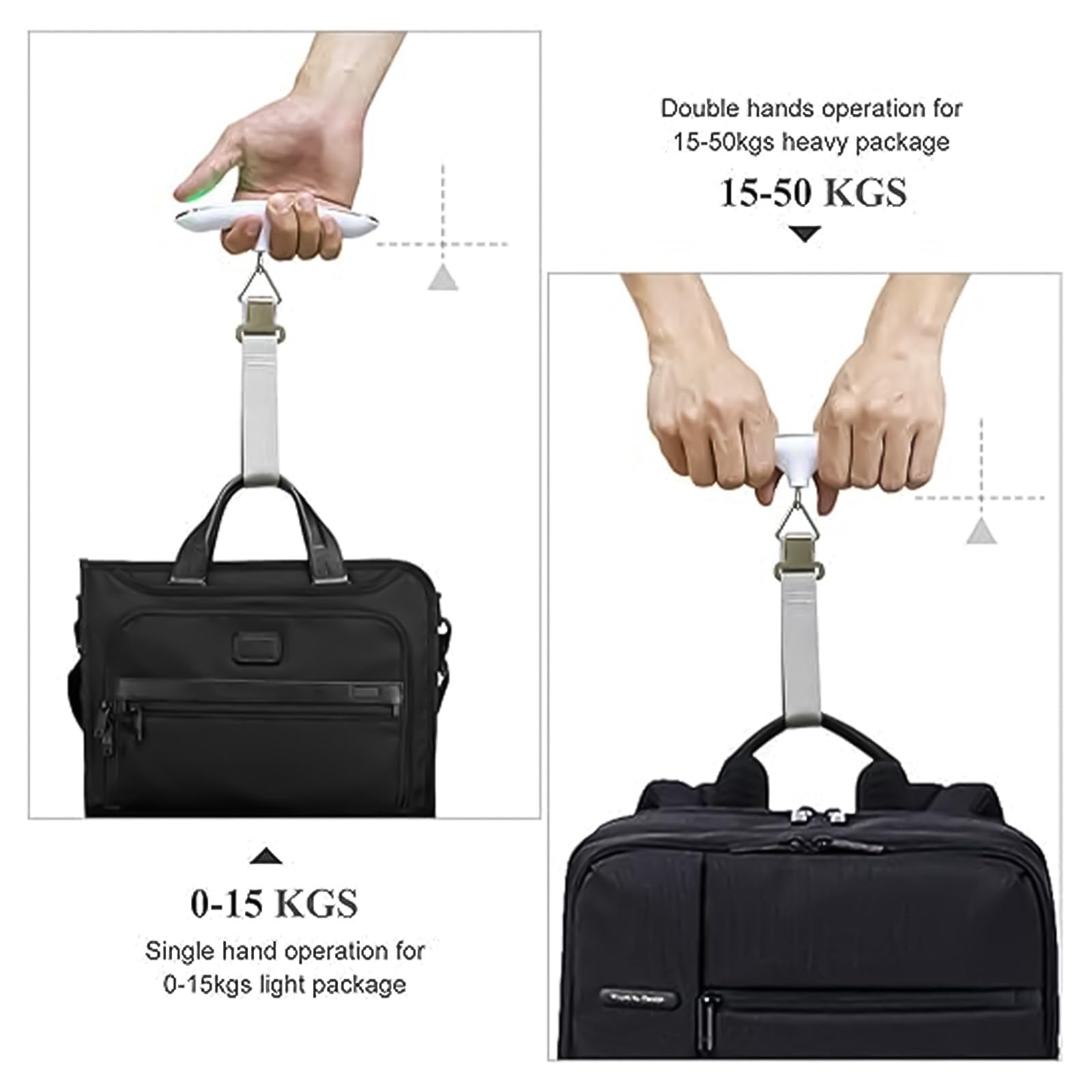 INFLUX Portable Digital Luggage Weighing Scale – Max Weight 50kg, Perfect for Travel Bags, Suitcases, and Travel Essentials – Lightweight Scale for Luggage & Travel Gear-Travel Essentials for Women Visit the INFLUX Store