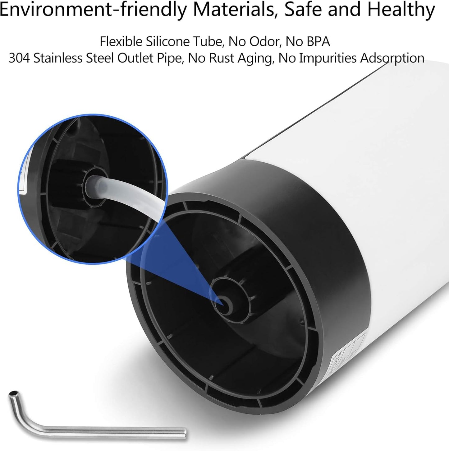 INFLUX Electric USB Water Pump Dispenser for 5 Gallon Water Bottles–Portable Water Cooler and Dispenser Pump, Fits Standard Water Gallons, Automatic Water Dispenser Pump for Office, Home, Camping