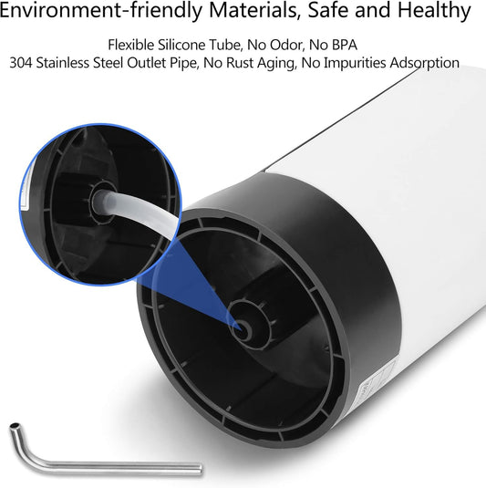 INFLUX Electric USB Water Pump Dispenser for 5 Gallon Water Bottles–Portable Water Cooler and Dispenser Pump, Fits Standard Water Gallons, Automatic Water Dispenser Pump for Office, Home, Camping