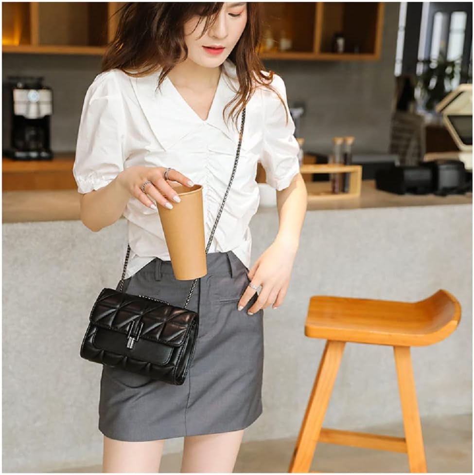 LCHYG Crossbody Bags for Women Black PU Leather Shoulder Bag, Cellphone Bags Wallet Purse and Handbags Card Holder for Women LCHYG
