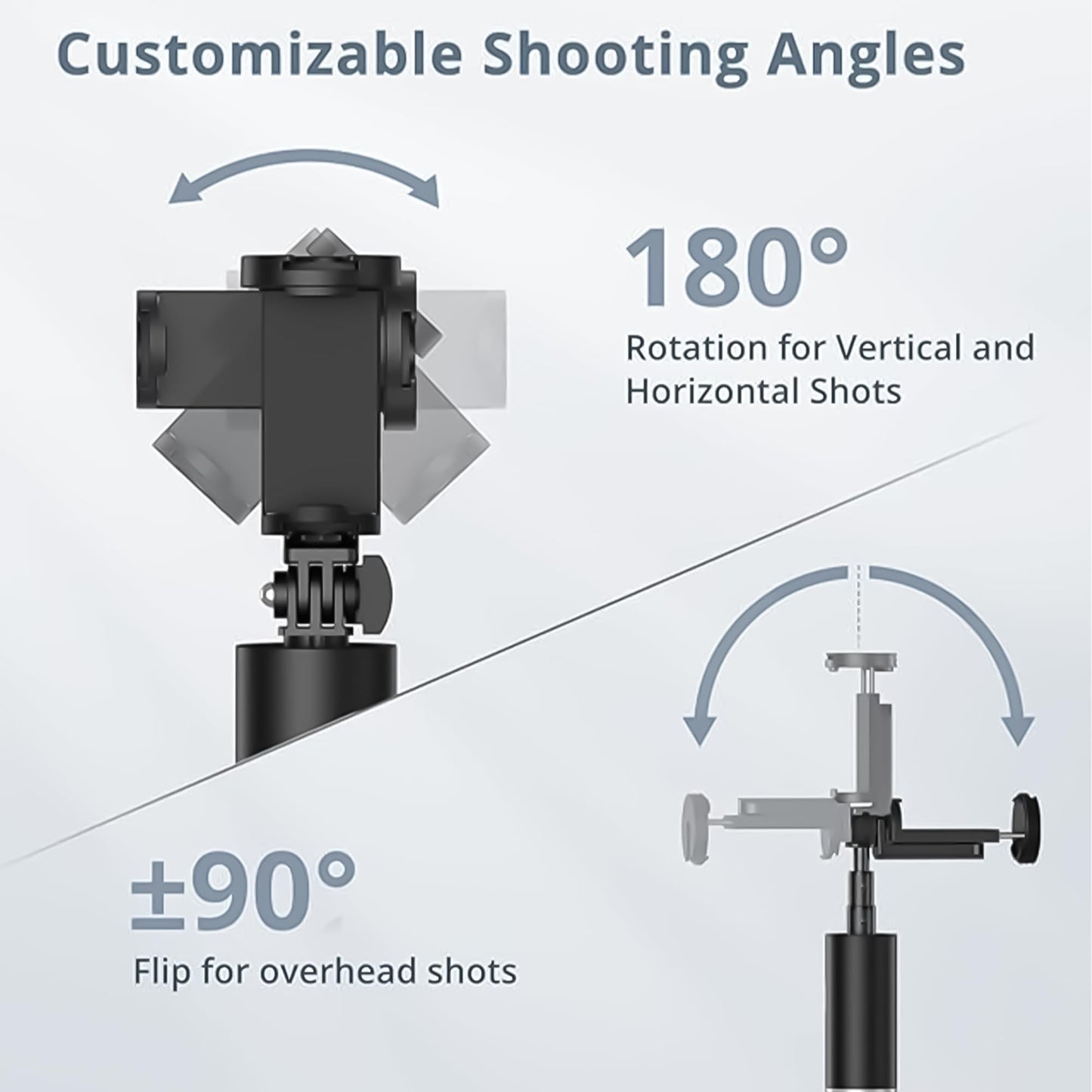 INFLUX 162cm Adjustable Mobile Stand for iPhone and Android Tripod Stand for Video Recording, Selfies, Live Streaming, with Integrated Wireless Remote, Lightweight, Extendable Phone Tripod for 4''-7'' Visit the INFLUX Store
