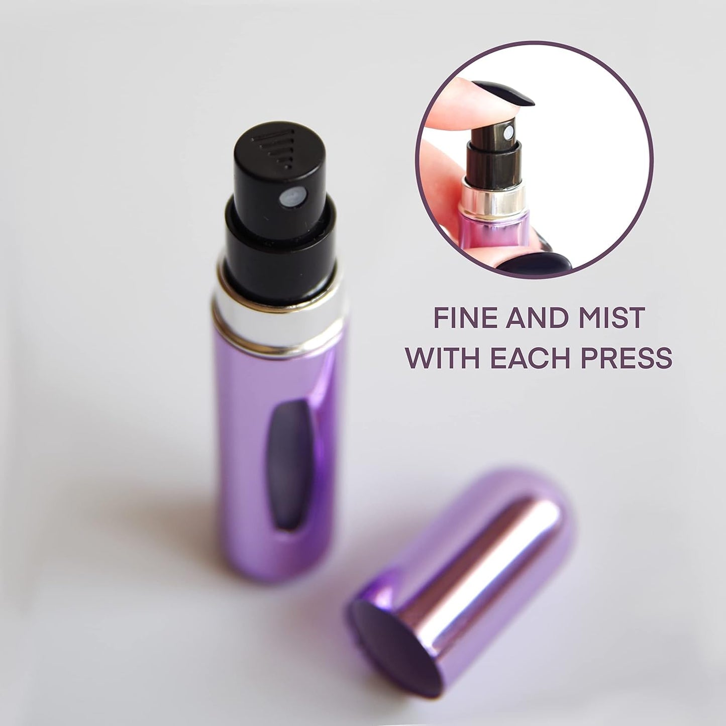 INFLUX Set of 5 Perfume Refillable bottle for perfumes and fragrances, Portable Spray Bottle Set, 5ml Atomizer Perfume Bottle, Travel essential Must and for Outgoing Visit the INFLUX Store