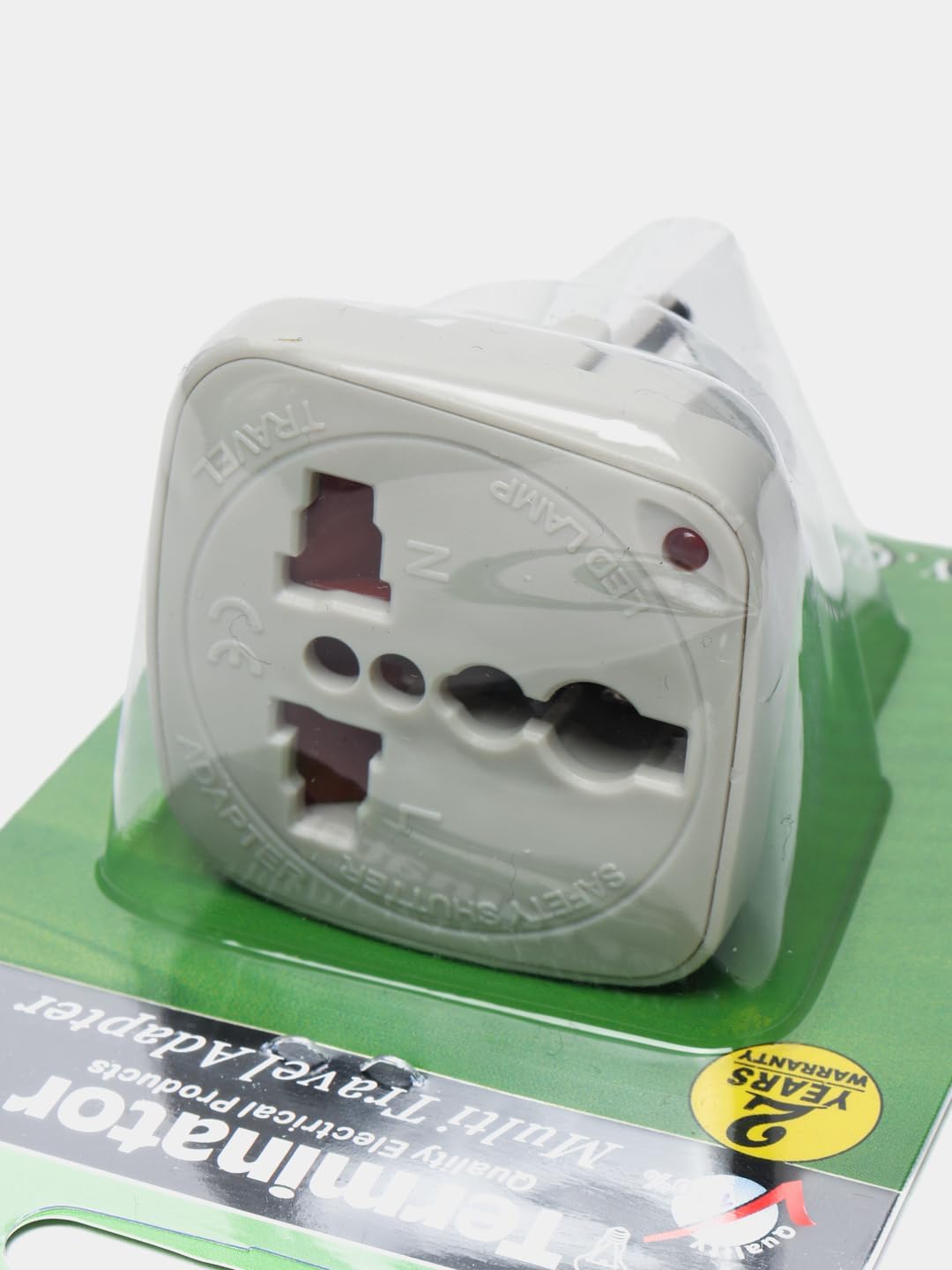 Terminator Multi Travel Adaptor Suchko To Universal Power Adapter UK/US/AU to EU Converter With Shutter & Indicator (TL15) Terminator