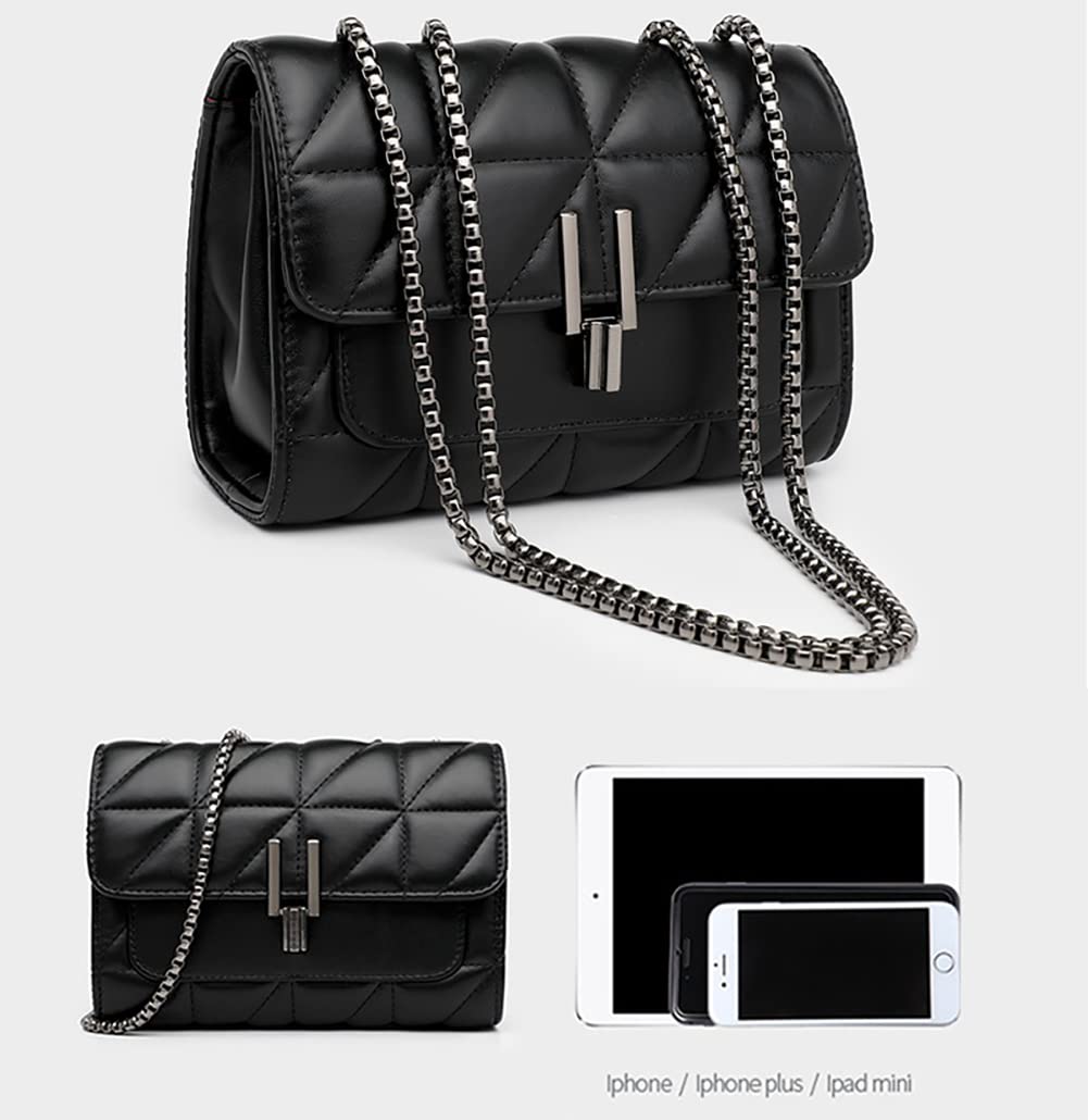 LCHYG Crossbody Bags for Women Black PU Leather Shoulder Bag, Cellphone Bags Wallet Purse and Handbags Card Holder for Women LCHYG