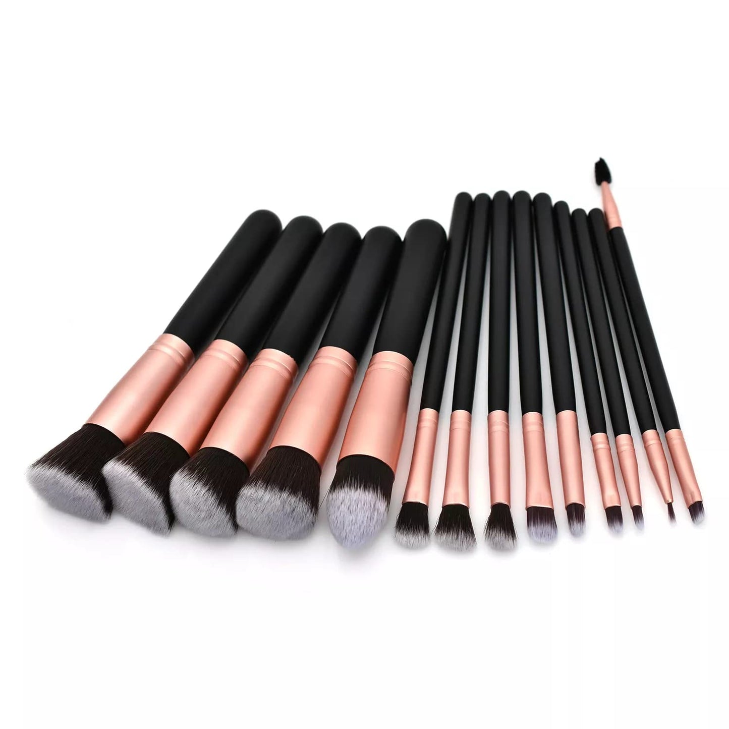 Professional Makeup Brush Set 14-piece Rose Gold Generic