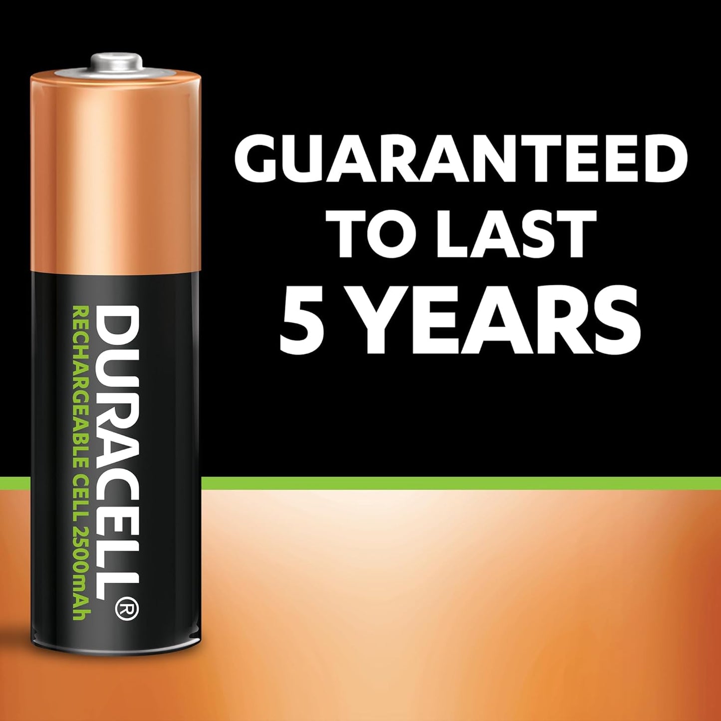 Duracell - Rechargeable Aa 2500 Mah Dx1500 Nimh 1.2V Batteries Long Lasting Power 5 Year - Pack Of 4 - 10 Years Shelf Life Duracell