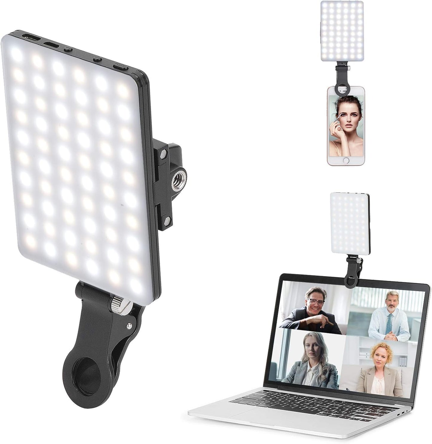 INFLUX LED Light for Photography & Video, Rechargeable Selfie Light, Lighting for Makeup, Studio, and Camera Use,Ideal for Video Shooting, Phone Light, and for Makeup, Selfie, Vlog, Video Conference Visit the INFLUX Store