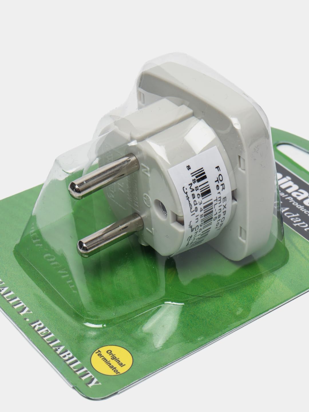 Terminator Multi Travel Adaptor Suchko To Universal Power Adapter UK/US/AU to EU Converter With Shutter & Indicator (TL15) Terminator