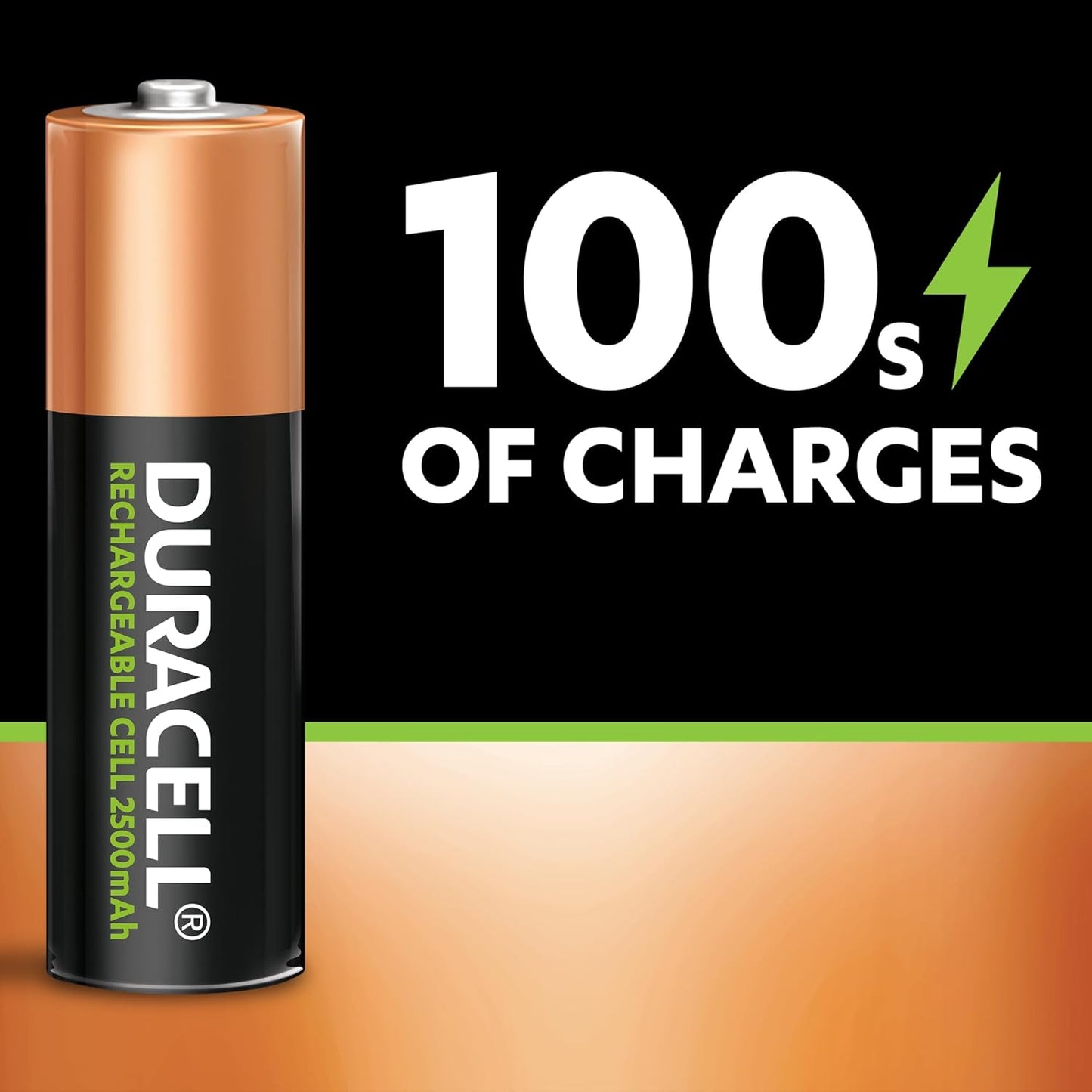 Duracell - Rechargeable Aa 2500 Mah Dx1500 Nimh 1.2V Batteries Long Lasting Power 5 Year - Pack Of 4 - 10 Years Shelf Life Duracell