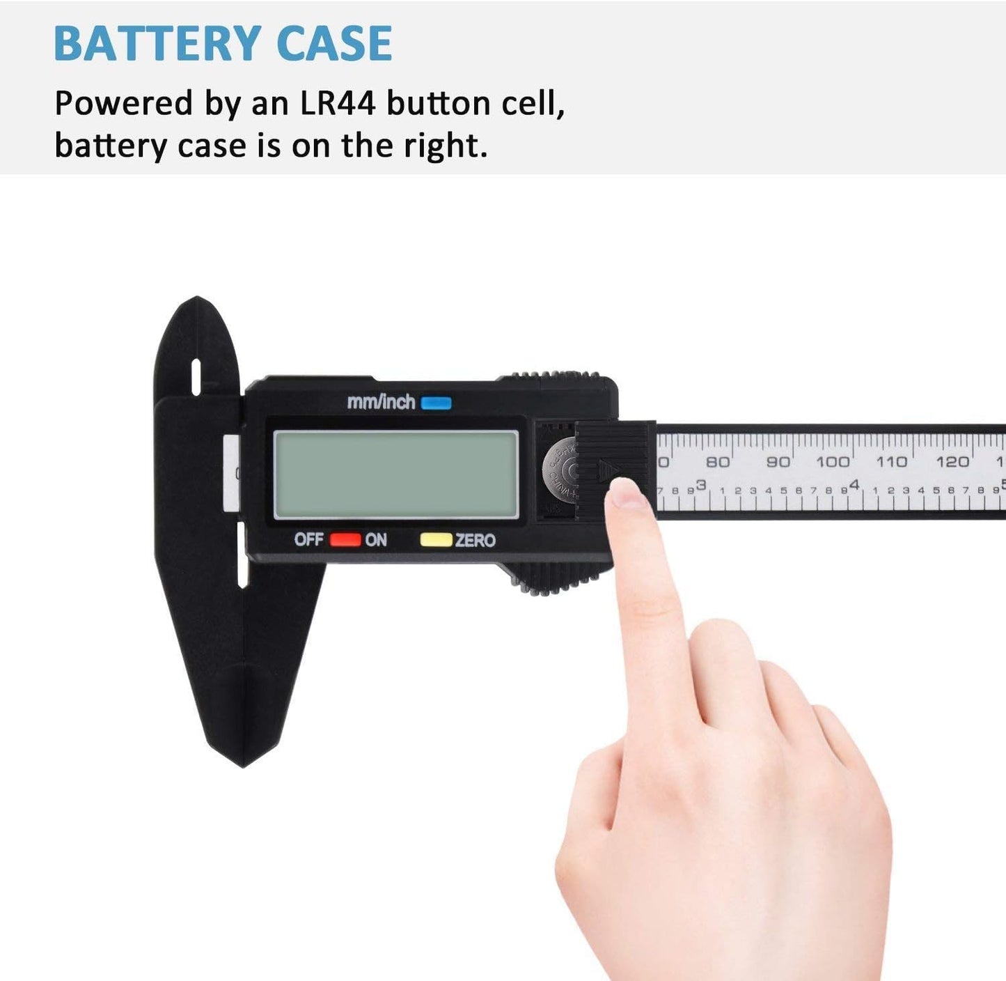 INFLUX Digital Vernier Caliper 150mm with LCD Screen–Precise Measuring Tool, Stainless Steel Electronic Caliper, Ideal for Home Improvement, Jewelry, and DIY Projects Inch and Millimeter Conversion
