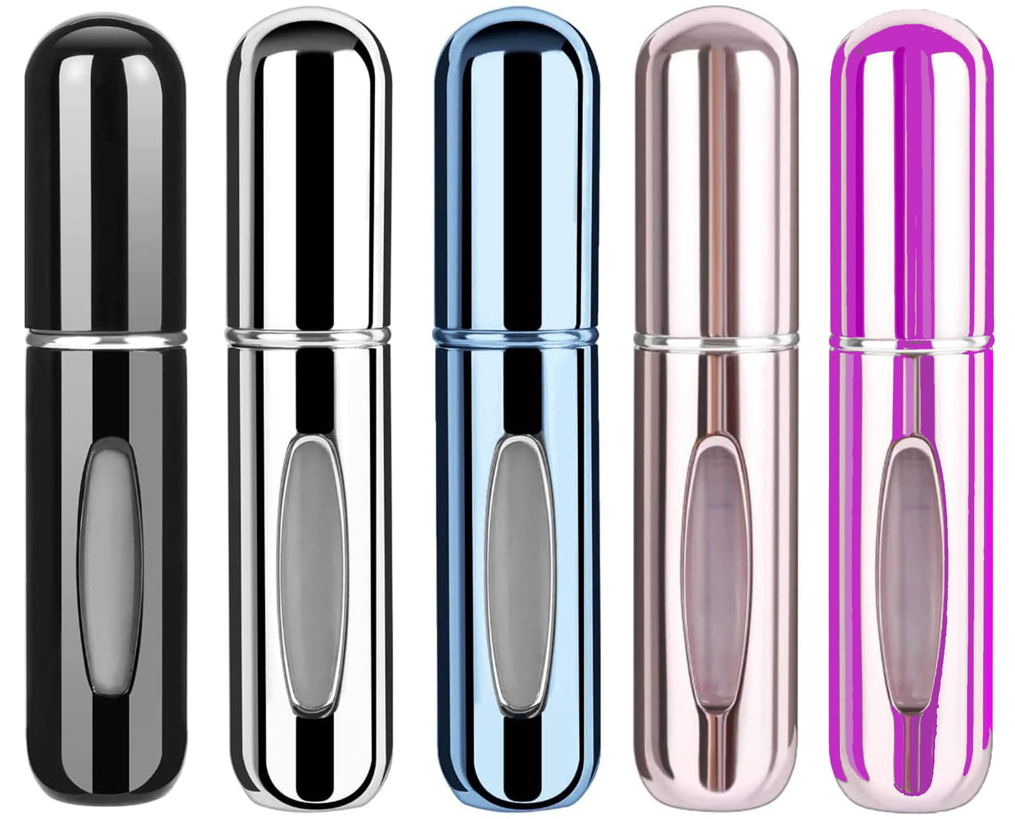 INFLUX Set of 5 Perfume Refillable bottle for perfumes and fragrances, Portable Spray Bottle Set, 5ml Atomizer Perfume Bottle, Travel essential Must and for Outgoing Visit the INFLUX Store