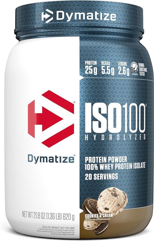 Dymatize ISO 100 20 Serving Cookies And Cream 620 Gm