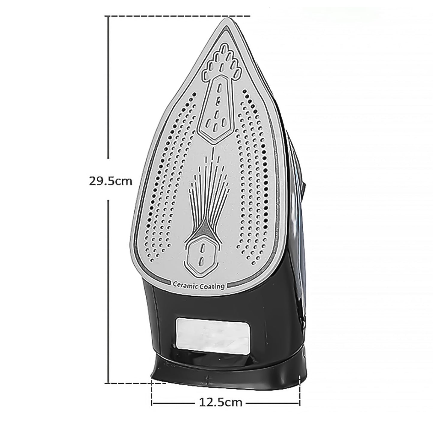 2600W Steam Iron – Ceramic Coated Soleplate, Auto Shut-Off, Anti-Calc Drip Self-Cleaning, Continuous Steam, 450ml Water Tank, Steam Burst & Spray Function – Travel Iron for Wrinkle-Free Clothes