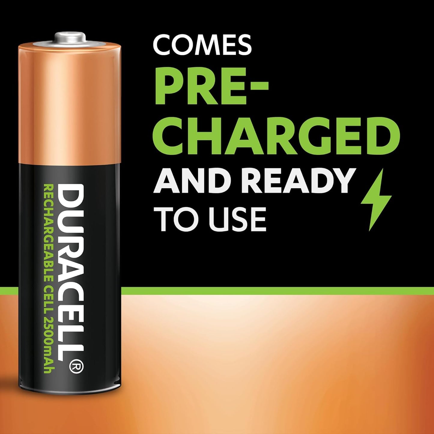 Duracell - Rechargeable Aa 2500 Mah Dx1500 Nimh 1.2V Batteries Long Lasting Power 5 Year - Pack Of 4 - 10 Years Shelf Life Duracell