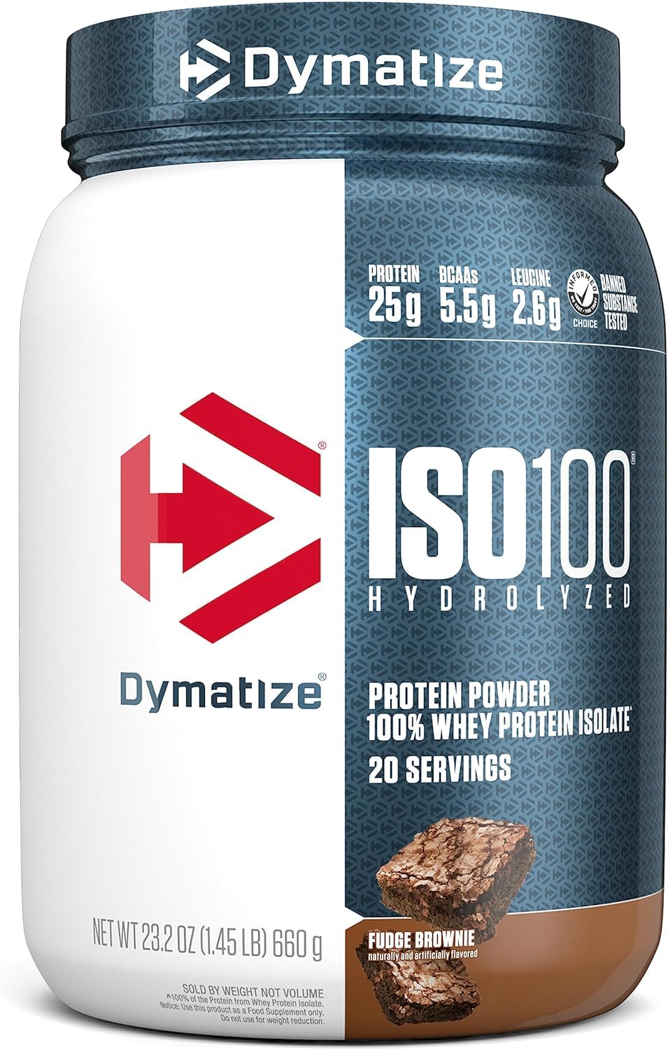 Dymatize ISO 100 20 Serving Fudge Browni 660 Gm