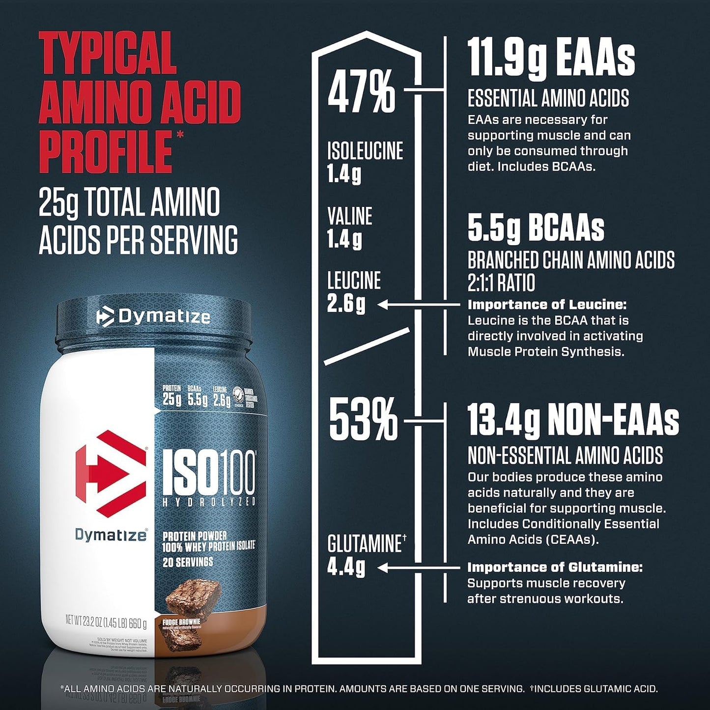 Dymatize ISO 100 20 Serving Fudge Browni 660 Gm