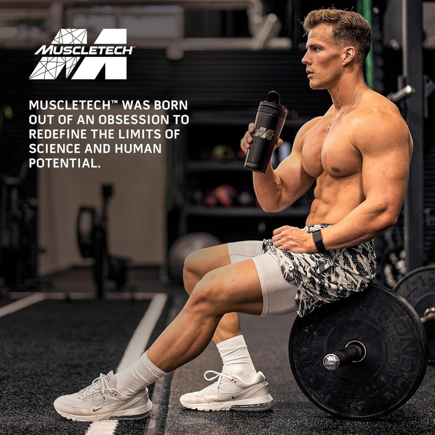 Muscletech Nitro-Tech Whey Protein Ultimate Muscle Building Formula with a Unique Blend of Whey Protein Isolate & Peptides - 30gm Protein, 3gm Creatine & 6.6gm BCAAs, Milk Chocolate Flavor, 4.00 lbs