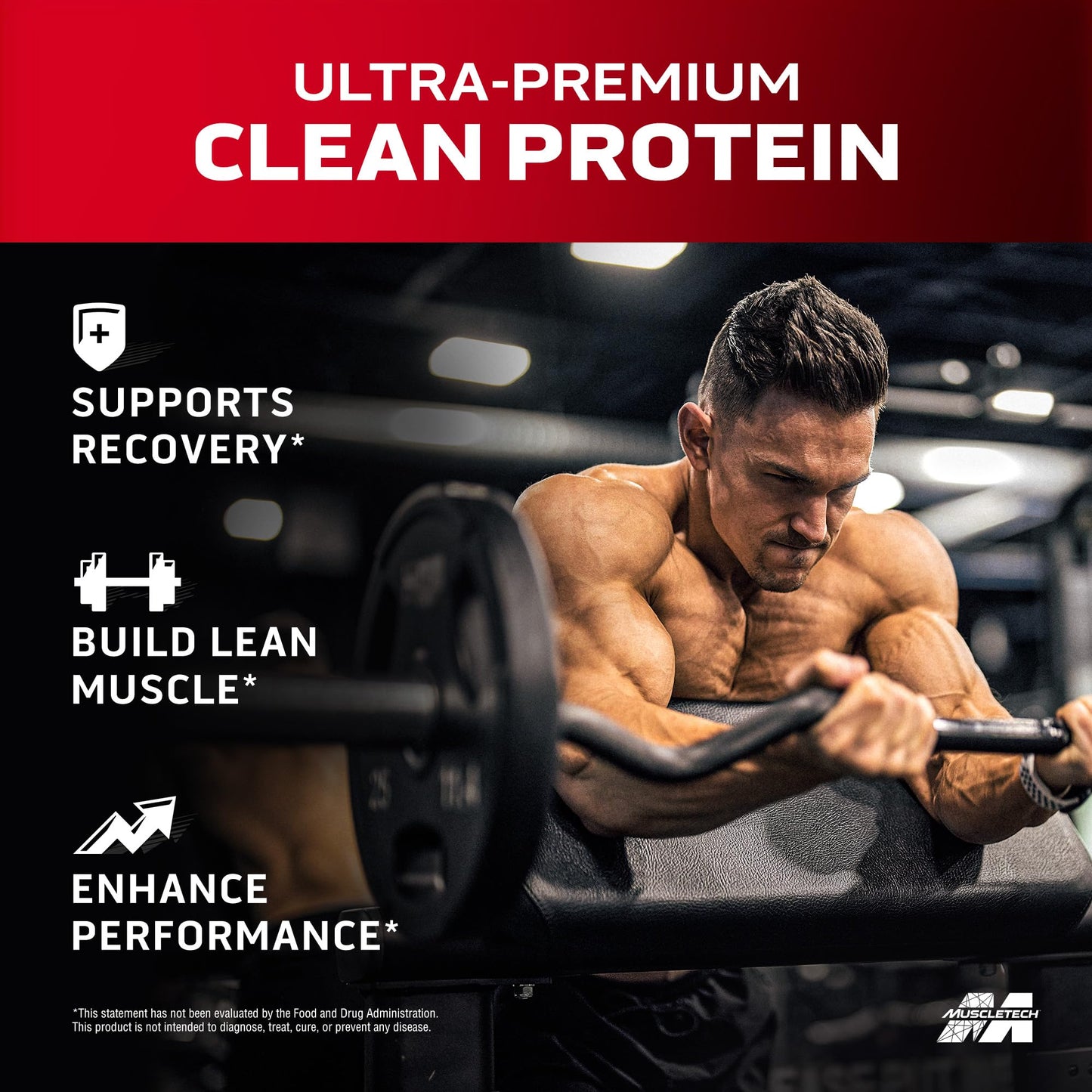 Muscletech Nitro Tech Ultra-Pure Whey Protein Formula for Fast Recovery Gluten Free with 24 grams Protein, 5.3 grams BCAAs & 4 grams Glutamine & Precursor Protein Drink, Cookies & Cream, 5.00 lbs
