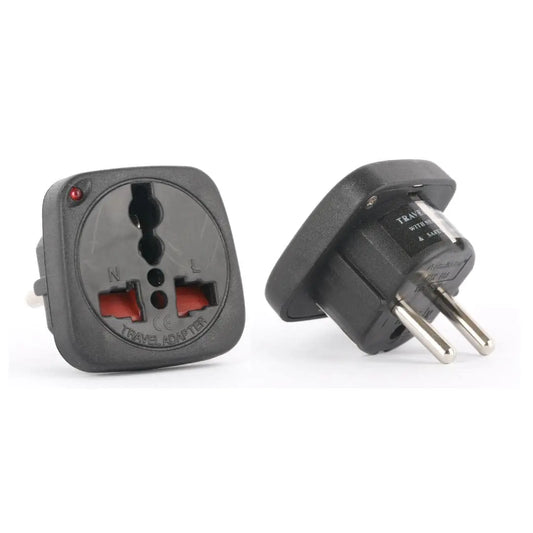 Terminator Multi Traveler Adapter With Shutter & Indicator (EU to Universal) Model No. TL-15B Terminator