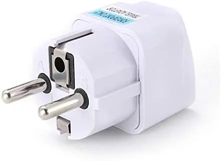 TopDeal Type E/F 2-Pin Grounded Plug Adapter (EU plug 3 Pieces) Generic