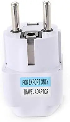 TopDeal Type E/F 2-Pin Grounded Plug Adapter (EU plug 3 Pieces) Generic